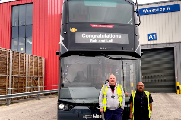 Two mechanics retire with a combined 105 years of service